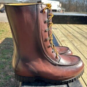 Vintage Sears Made in Japan Insulated Leather Boots Steel Shank Men’s